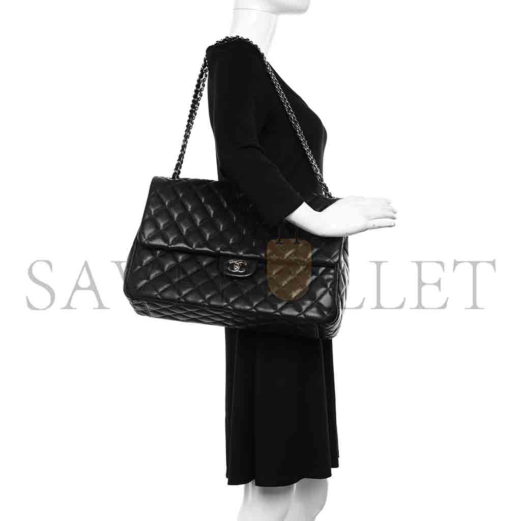 Ch*el master maxi cf40 caviar quilted travel flap bag (40*27*12cm)
